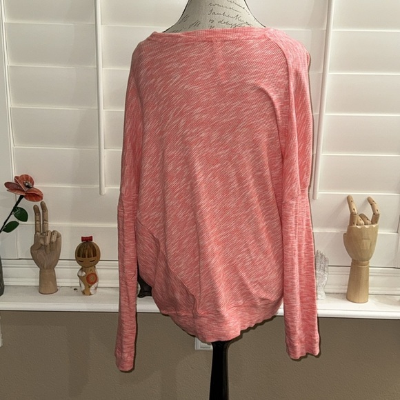 By Anthropologie Damiana Pullover Top Coral - Picture 5 of 14
